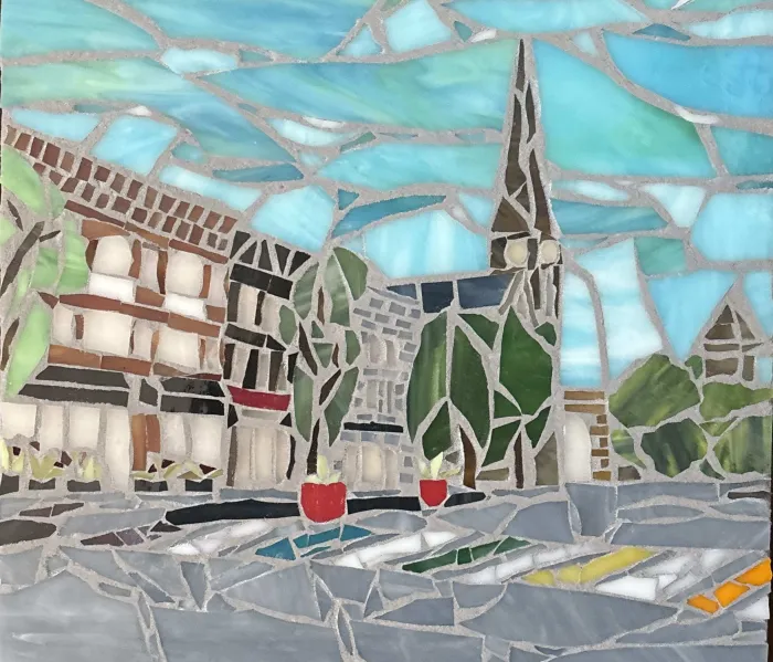 A mosaic of downtown Northampton